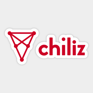 Chiliz Coin Cryptocurrency CHZ crypto Sticker